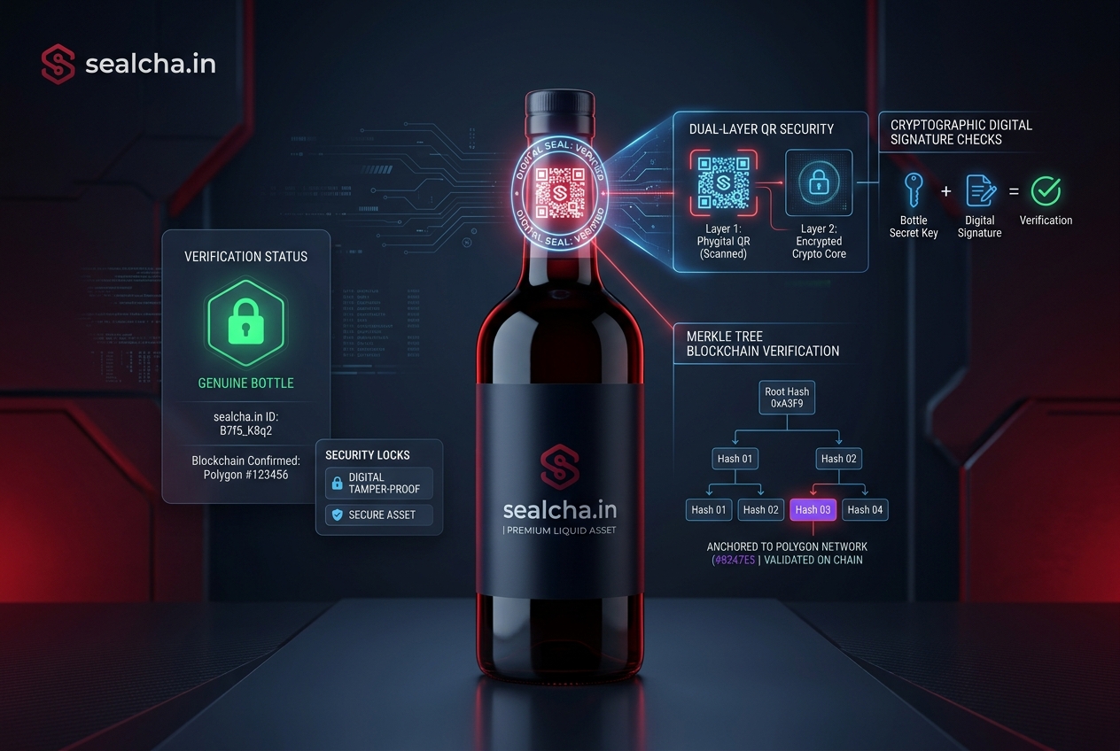 Polygon blokzincirine mühürlü iki katmanlı kriptografik ürün doğrulama ve ilk açılış takibi